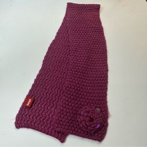 BONGO Purple Scarf with Floral Detail